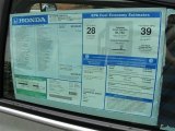 2012 Honda Civic EX-L Sedan Window Sticker