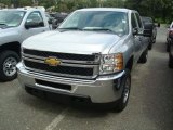 2011 Sheer Silver Metallic Chevrolet Silverado 2500HD Crew Cab 4x4 #53917898