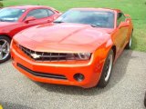 2012 Inferno Orange Metallic Chevrolet Camaro LS Coupe #53917895