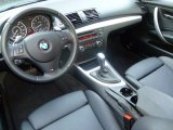 2010 BMW 1 Series 135i Coupe Black Interior