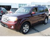 2009 Dark Cherry Pearl Honda Pilot EX-L 4WD #53941348