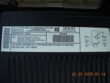 2002 GMC Sierra 1500 Denali Extended Cab 4WD Info Tag