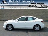 2012 Crystal White Pearl Mica Mazda MAZDA3 i Sport 4 Door #53961401