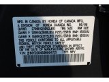 2009 Acura MDX Technology Info Tag