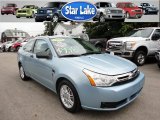 2008 Light Ice Blue Metallic Ford Focus SES Coupe #53983430