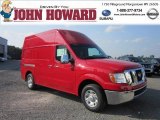 2012 Red Alert Nissan NV 2500 HD S High Roof #53982398