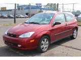 2002 Sangria Red Metallic Ford Focus ZX3 Coupe #53983364