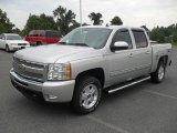 2011 Sheer Silver Metallic Chevrolet Silverado 1500 LT Crew Cab 4x4 #53982330