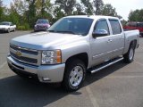 2011 Sheer Silver Metallic Chevrolet Silverado 1500 LT Crew Cab 4x4 #53982319