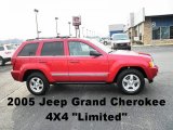 2005 Inferno Red Crystal Pearl Jeep Grand Cherokee Limited 4x4 #53983283
