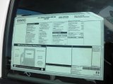 2012 GMC Sierra 2500HD Regular Cab Chassis 4x4 Window Sticker