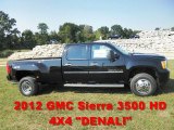 2012 Onyx Black GMC Sierra 3500HD Denali Crew Cab 4x4 Dually #53983260