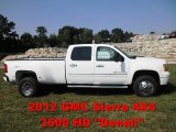 2012 Summit White GMC Sierra 3500HD Denali Crew Cab 4x4 Dually #53983259