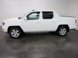 White Honda Ridgeline in 2010