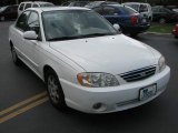 2002 White Kia Spectra LS Sedan #53983196