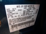 2011 MKX Color Code for Mediterranean Blue Metallic - Color Code: HQ