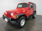 2002 Flame Red Jeep Wrangler Sport 4x4 #53980919