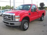 2008 Ford F250 Super Duty XLT Regular Cab 4x4 Front 3/4 View