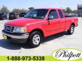 2001 Bright Red Ford F150 XLT SuperCab #5398342