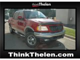 2001 Bright Red Ford F150 XLT SuperCrew 4x4 #53982981