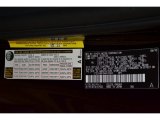 2010 FJ Cruiser Color Code for Black - Color Code: 2KC