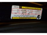 2008 Dodge Charger SRT-8 Info Tag