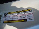 2012 Fiat 500 Pop Info Tag