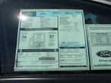 2012 Ford Edge SEL Window Sticker