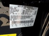 2012 Edge Color Code for Black - Color Code: UA