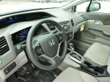 2012 Honda Civic EX Sedan Gray Interior