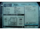 2011 Ford Transit Connect XLT Cargo Van Window Sticker