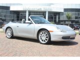 2000 Arctic Silver Metallic Porsche 911 Carrera Cabriolet #53981573