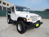 2000 Stone White Jeep Wrangler Sport 4x4 #54204085