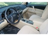 2012 Toyota Highlander V6 4WD Sand Beige Interior