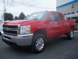 2011 Victory Red Chevrolet Silverado 2500HD LT Extended Cab 4x4 #54241979