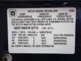 2000 GMC Jimmy SLS 4x4 Info Tag