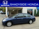 2005 Eternal Blue Pearl Honda Civic LX Sedan #54241995