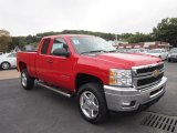 2011 Victory Red Chevrolet Silverado 2500HD LT Extended Cab 4x4 #54257850