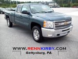 2012 Blue Granite Metallic Chevrolet Silverado 1500 LT Extended Cab 4x4 #54256523