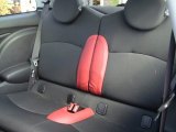 2010 Mini Cooper S Hardtop Rooster Red Leather/Carbon Black Interior