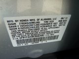 2012 Honda Pilot EX-L 4WD Info Tag