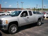 2011 Sheer Silver Metallic Chevrolet Silverado 2500HD LT Extended Cab 4x4 #54257481