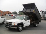 2006 Chevrolet Silverado 3500 Regular Cab Chassis Dump Truck Front 3/4 View