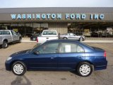 2005 Eternal Blue Pearl Honda Civic LX Sedan #54256265