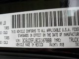 2012 Ram 2500 HD Color Code for Black - Color Code: PX8