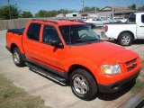 Competition Orange Ford Explorer Sport Trac in 2004