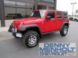 2009 Flame Red Jeep Wrangler Unlimited X 4x4 #54256743