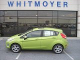 2011 Lime Squeeze Metallic Ford Fiesta SES Hatchback #54379394