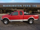 2003 Bright Red Ford F150 XLT SuperCab 4x4 #54379138