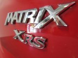 2010 Toyota Matrix XRS Marks and Logos